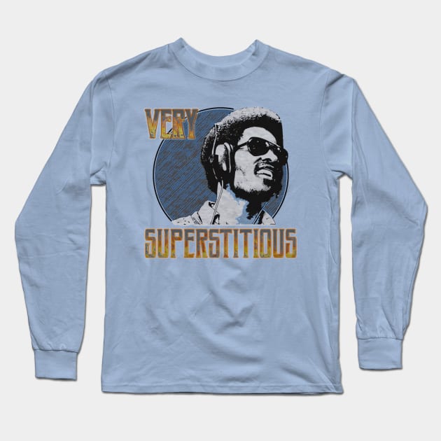 STEVIE VERY SUPERSTITION Long Sleeve T-Shirt by elSALMA